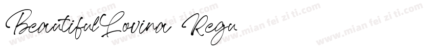 BeautifulLovina Regu字体转换